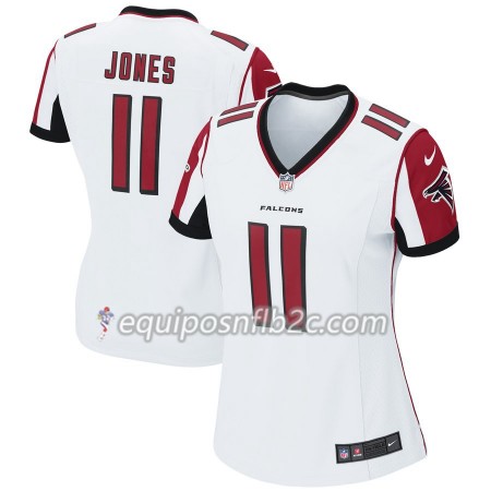 Camiseta Mujer NFL Atlanta Falcons Julio Jones 11 Nike Blanco 